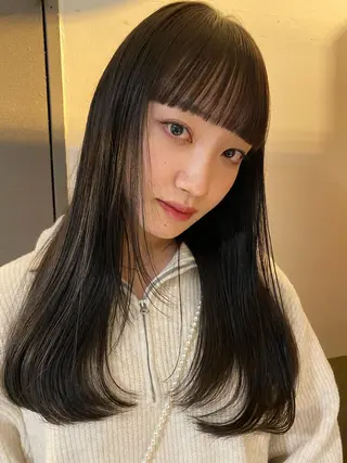 ロング カラー Pia ツボイ ケイタのヘアスタイル