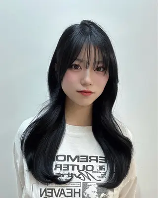 ロング レイヤーカット/ 艶カラー/山内一暉のヘアスタイル