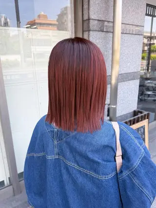 セミロング カラー イワタ マハ/ minim hairのヘアスタイル