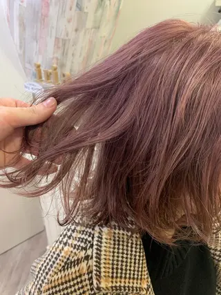 ミディアム カラー レイヤーカットモデル 募集/藤原一真のヘアスタイル