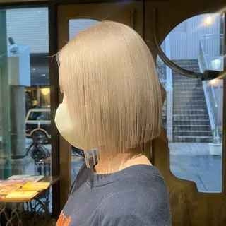ショート カラー 赤みゼロ/透明感 カラー🌿KANTAのヘアスタイル