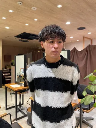 ショート パーマ 似合わせ レイヤー須川のヘアスタイル