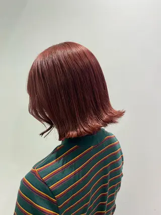 セミロング カラー ヘアアレンジ mai🍑暖色カラー /レイヤー💖のヘアスタイル