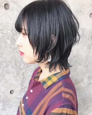 ミディアム カラー 及川 光のヘアスタイル