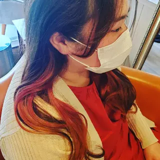 カラー ロング spa hair ark 富井直美のヘアスタイル
