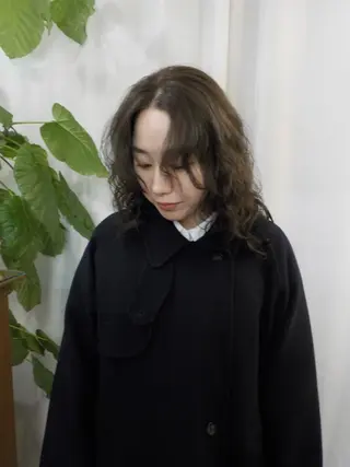 セミロング カラー Fuka／ ／原宿のヘアスタイル