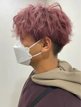 ショート カラー ヘアアレンジ メンズ IVY villa Suzu.のヘアスタイル