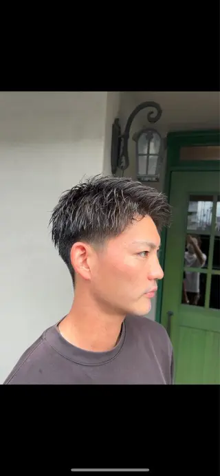 ショート メンズ SHION men's permのヘアスタイル