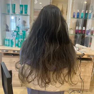 ロング カラー 韓国風🌷✨ 守屋紗希のヘアスタイル