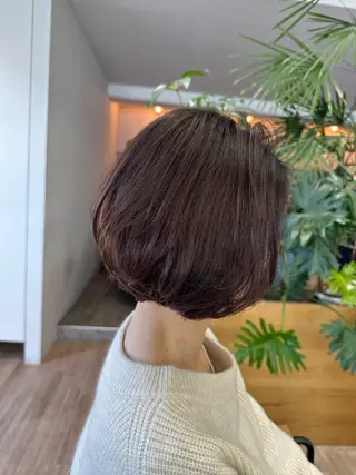 ショート 切りっぱなし/髪質 改善矯正/さやか🫧のヘアスタイル