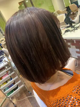 ショート カラー Olive 南森町店 酸性縮毛矯正のヘアスタイル