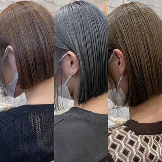 ショート カラー 髪質改善 中川　翔のヘアスタイル