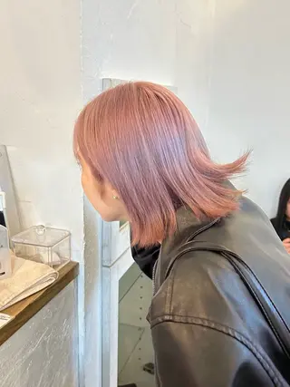 ミディアム カラー 水谷 優華のヘアスタイル