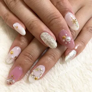 ネイル パラジェル有/ 長さだし/mahoのネイルデザイン