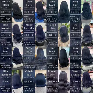 カラー ヘアアレンジ レイヤー×透明感カラ ーHAYATOのヘアスタイル