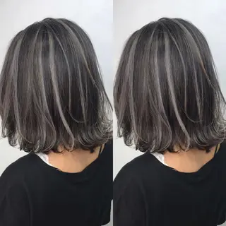 ミディアム カラー LUSTRE クロサワのヘアスタイル