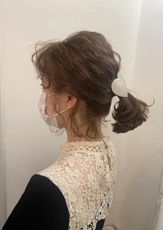 カラー ヘアアレンジ まろやか透明感カラー ♡MANAのヘアスタイル