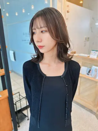 ミディアム Zina 千早店 藤 辰也のヘアスタイル