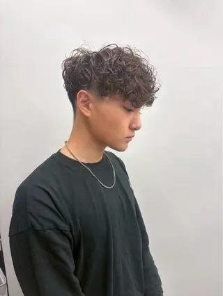 ショート カラー パーマ メンズ 博多メンズヘア特化 ベップハルキのヘアスタイル