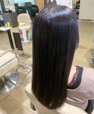ロング カラー 地毛風ストレート/ 髪質改善/榎本流行のヘアスタイル