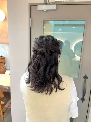 セミロング ヘアアレンジ メンズパーマ/ 横浜/佐藤桃香 🦥のヘアスタイル