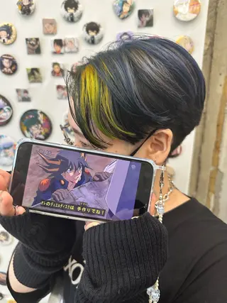 ショート カラー あらげ 🌈推しカラー🌈ᵕのヘアスタイル