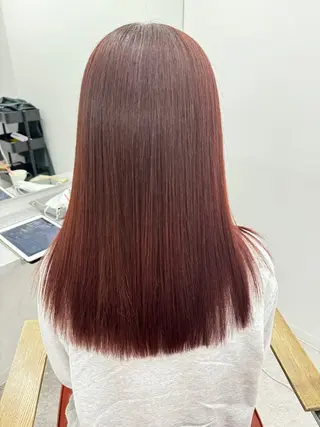 ロング カラー deseo 透明色艶カラーツバサのヘアスタイル