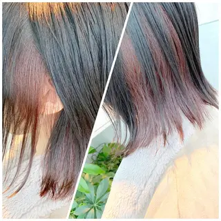 ミディアム カラー ヘアアレンジ 東北No.1完全個室 💐梶谷社長のヘアスタイル