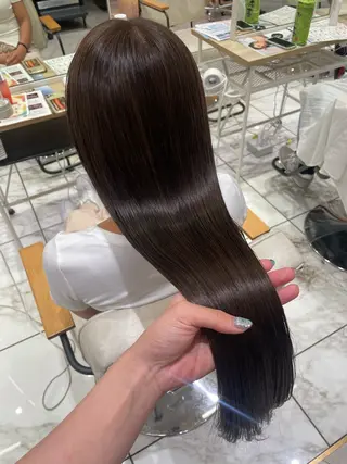 カラー 透明感カラー/ 縮毛矯正/ユイ☆彡のヘアスタイル