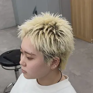 ショート カラー パーマ ヘアアレンジ メンズ キッズ メンズ特化/カラー /せなのヘアスタイル