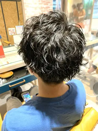 パーマ メンズ 森川 力のヘアスタイル
