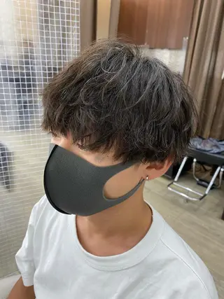 ショート パーマ メンズ 市川 博紀 店長のヘアスタイル
