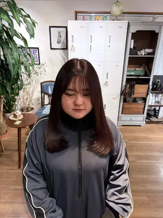 セミロング レイヤー透明感カラー /gima🌱のヘアスタイル