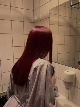 カラー 🇰🇷韓流暖色ヘア 🍒saaya🍒のヘアスタイル