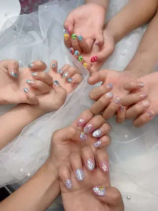 キッズ ネイル ハイネイル 自宅サロンのネイルデザイン