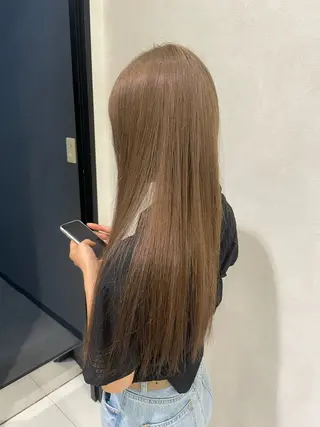 ロング カラー 中河 美裕のヘアスタイル