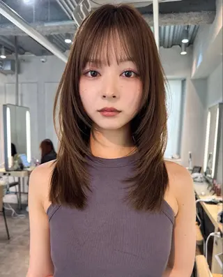 ミディアム 宇野愛華∕ パーマスタイルのヘアスタイル