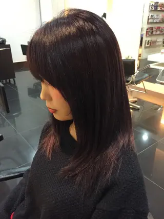 ロング カラー 関口 友行のヘアスタイル