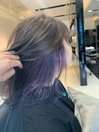 ミディアム カラー ヘアアレンジ 髪質改善カラー🦋 田村のヘアスタイル