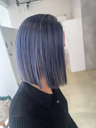 ミディアム 渋谷ハイトーン/ デザインカラー阿部のヘアスタイル