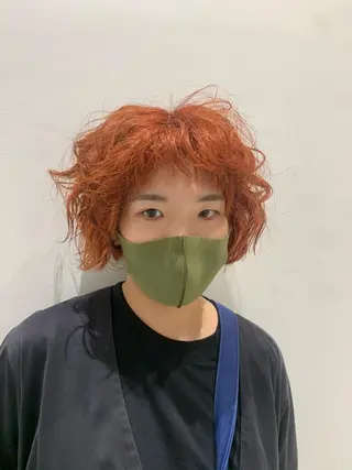 ショート buzz所属・岡田 陸のヘアスタイル