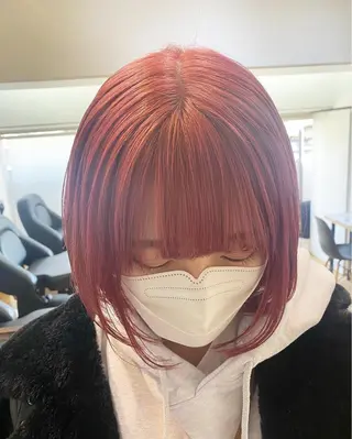 ミディアム stylist トモヤのヘアスタイル