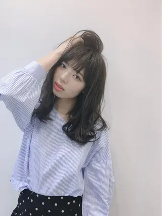 ミディアム 韓国美髪矯正✂️ 佐藤ヒロのヘアスタイル