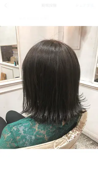 ミディアム 髪質改善/縮毛矯正/ トリートメント/庭田のヘアスタイル
