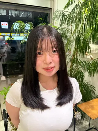 セミロング えんどう ゆめはのヘアスタイル