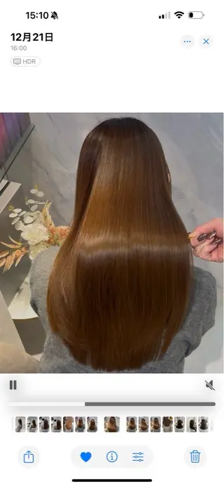 ロング 今話題の艶髪矯正 美艶カラー/FUKAのヘアスタイル