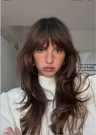 ロング レイヤーカット\ウル フ　chinatsuのヘアスタイル