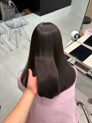 セミロング カラー 大村 咲羅のヘアスタイル