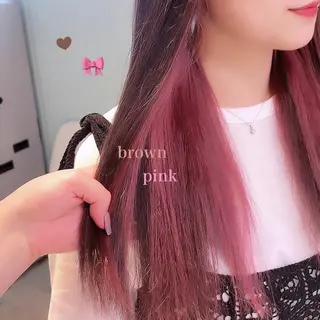 セミロング カラー ヘアアレンジ 愛されカラー🩷 はるなのヘアスタイル