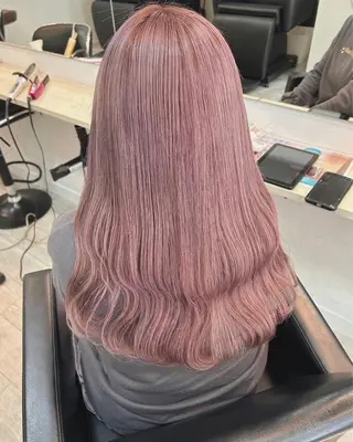 ロング カラー ヘアアレンジ 代表🎀 ふわモテ愛 され髪🩷yumiのヘアスタイル